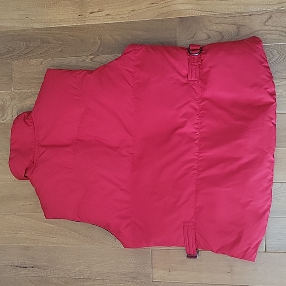 Men's Lauren Ralph Lauren Reversible Puffer Vest Down Filled Red Black Medium - Picture 3 of 8